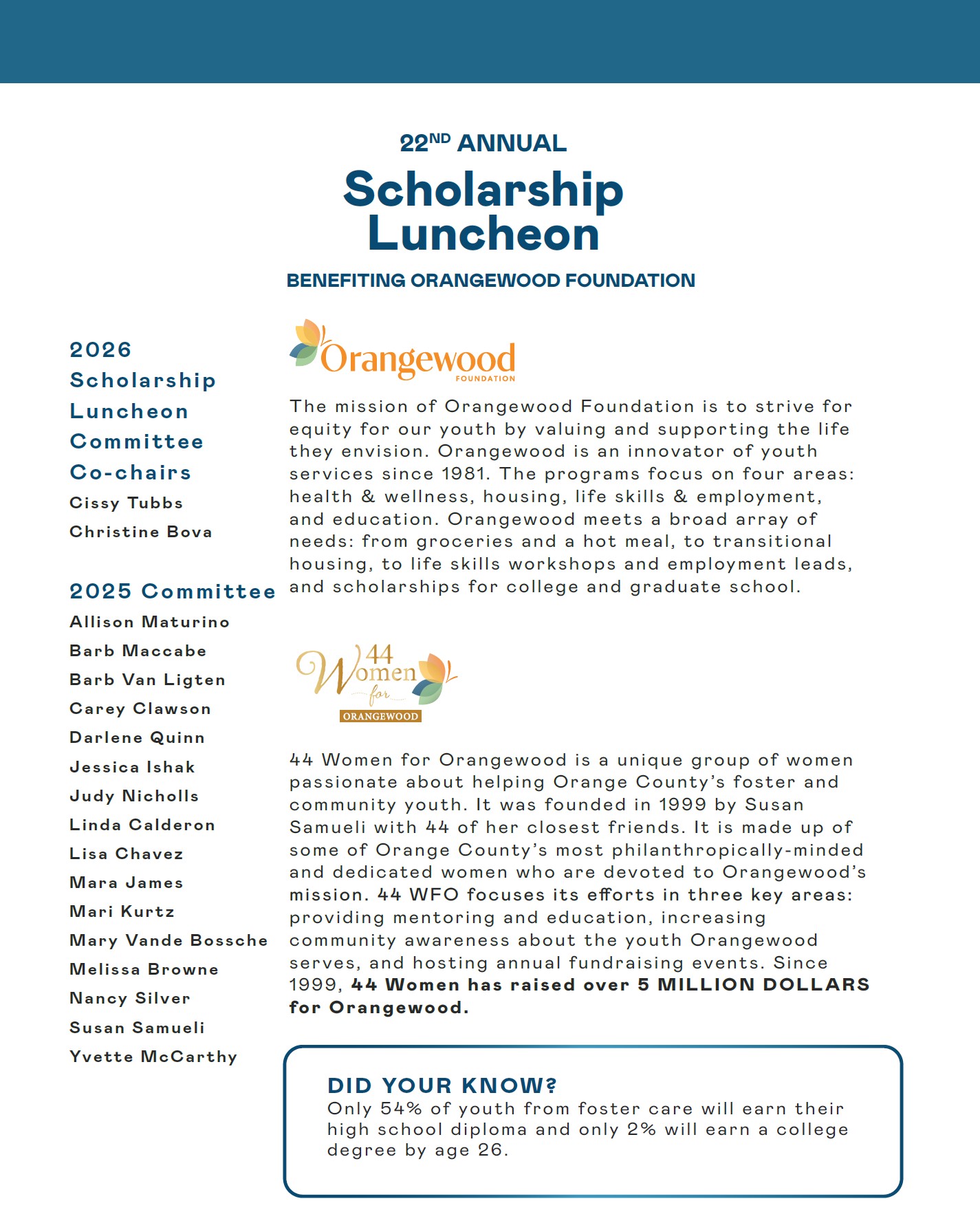 Scholarship Luncheon